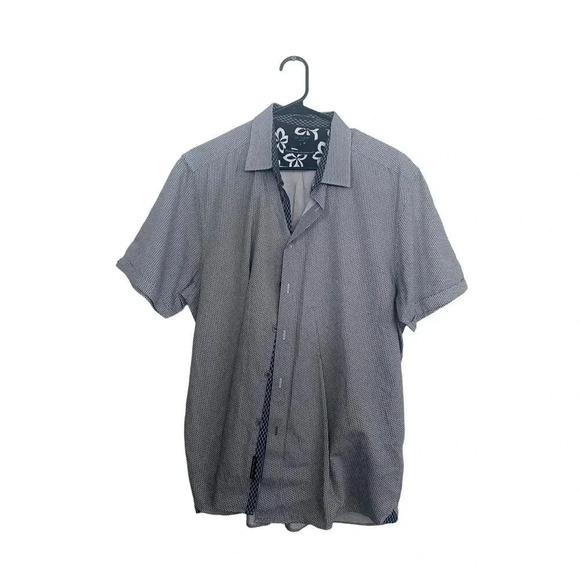 Ted Baker London Short Sleeve Casual Button-Down Shirt Size 6 - Picture 1 of 4